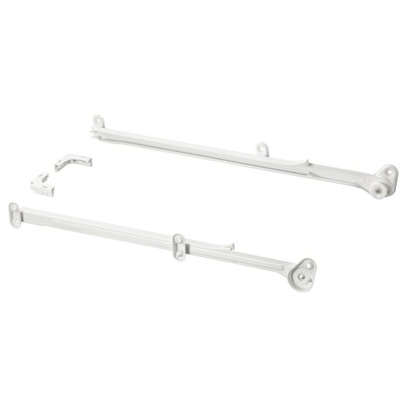IKEA HJALPA Pull Out Rail (2 pack) for Baskets 21 5/8 " White 103.311.94 - Picture 1 of 2